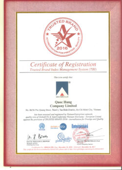 Thương Hiệu Uy Tín Và Chỉ Số Tín Nhiệm Trusted Brand 2016