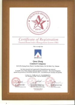 Thương Hiệu Uy Tín Và Chỉ Số Tín Nhiệm Trusted Brand 2010