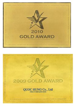 Chứng Nhận Gold Award 2009, 2010