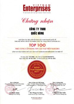 Top 100 Nhà Cung Cấp Đáng Tin Cậy Tại Việt Nam 2011