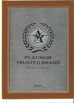 Chứng Nhận Platinum Trusted Brand 2011